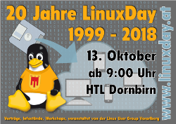 LinuxDay 2018 am 13. Okt in Dornbirn